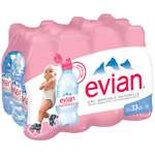 Evian Natural mineral still water 12x33cl