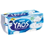 Nestle YAOS Greek style plain yogurt 4x150g