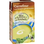 Carrefour Spinachs & Artichokes soup 1L