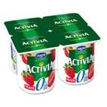 Danone Activia Strawberry yogurts 0% FAT 4x125g