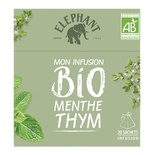 Elephant infusion Organic Mint & Thyme x 20 sachets 38g