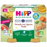 Hipp Petit Pot Organic Chicken, Vegetables & Semolina from 6 months 2x190g