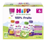 Hipp Organic Fruits Dessert Pouches 4 varieties from 6 months 8x90g
