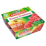 Andros Apple & Raspberry dessert 4x100g