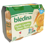 Bledina Carrots & Cauliflower puree 2x200g from 6 months