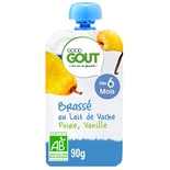 Good Gout Organic Pear & Vanilla Brasse with cow's milk from 6 months 90g