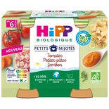 Hipp Petit Pot Organic Small pasta with tomatoes & Ham from 6 months 2x190g